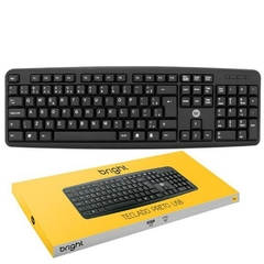 TECLADO BRIGHT 0014 BASIC PRETO USB