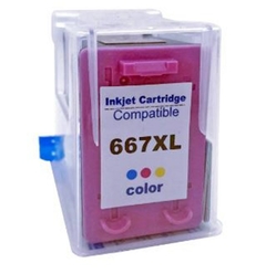 CARTUCHO COMP. HP 667XL COLORIDO 13ML - UNIPRINT