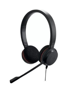 HEADSET JABRA EVOLVE 20 STEREO USB TELEMARKETING BLACK