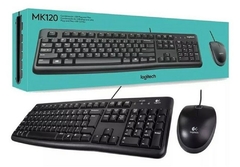 KIT TECLADO C/FIO TEC/MOUSE MK120 LOGITECH