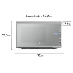 MICRO-ONDAS ELECTROLUX MI41S 31L PAINEL INTEGRADO Painel TRAVA DE SEGURANÇA PRATA