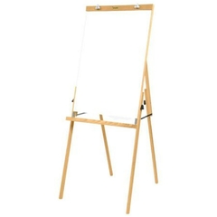 CAVALETE FLIP CHART MADEIRA QUADRO BRANCO 150CM