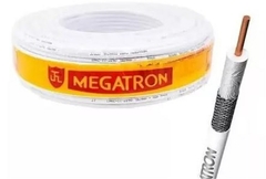 CABO COAXIAL RG6 95% BRANCO - MEGAPOLO