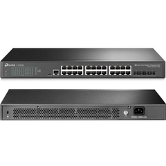 SWITCH 24 PORTAS GERENCIAVEL GIGABIT POE+ 4 SLOTS SFP JETSTREAM TL-SG3428MP - TP-LINK