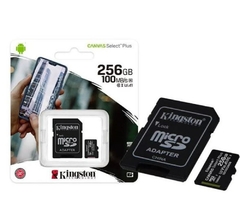 MEM. FLASH 256GB MICROSD XC 4K (C/ LEITOR) KINGSTON