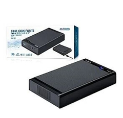 CASE EXTERNO PARA SSD/HDD 3.5" SATA USB 3.0 C/FONTE - EXBOM