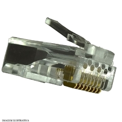 CONECTOR RJ45 MACHO CAT.6 PARA CABO SOLIDO SOHO PLUS - FURUKAWA