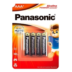 PILHA ALCALINA PAL. AAA 4X1 - PANASONIC