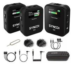 MICROFONE SYNCO G2 A2 LAPELA OMNIDIRECIONAL PRETO