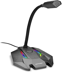 MICROFONE GAMER USB COM LED MULTILASER PH363