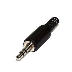 PLUG P2 MACHO PLUG 3,5MM PLASTICO PLASTICO PRETO -4002 - PIX