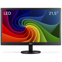 MONITOR LED 21,5" FULL HD WIDESCREEN E2270SWHEN PRETO - AOC