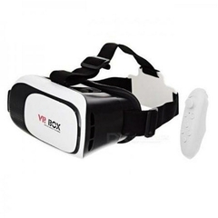 ÓCULOS DE REALIDADE VIRTUAL 3D+ CONTROLE BLUETOOTH VR BOX ANDROID/IOS