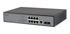 SWITCH GERENC. 8P GIGA SG 1002 POE L2+ C/ 2P SFP - INTELBRAS