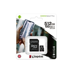 CARTÃO DE MEMORIA COM LEITOR MICROSD XC 512GB SDCS2/512GB - KINGSTON