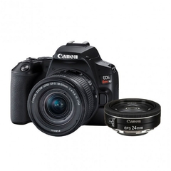 Canon EOS Rebel T8i EF-S 18-55 mm é kit de lentes STM, preto