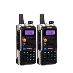 KIT 8 RÁRIO COMUNICADOR DUAL BAND FM 128 CH HAIZ UVB2-PLUS