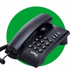 TELEFONE COM FIO PLENO PRETO