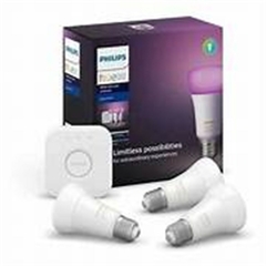 KIT 3 LÂMPADAS INTELIGENTES + HUB PHILIPS HUE STARTER KIT 110V