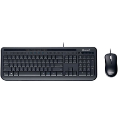 KIT TECLADO E MOUSE COM FIO DESKTOP 600 USB PRETO - MICROSOFT