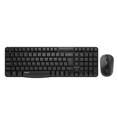 KIT TECLADO E MOUSE SEM FIO 2.4 GHZ BLACK RAPOO - RA001 - comprar online