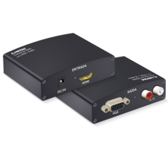 CONVERSOR HDMI PARA VGA + AUDIO 9219 - COMTAC