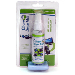 CLEAN LIMPA TELAS 60ML + FLANELA ANTI RISCO