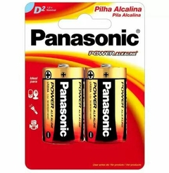 PILHA ALCALINA GRANDE D2 LR20XAB/2B - PANASONIC