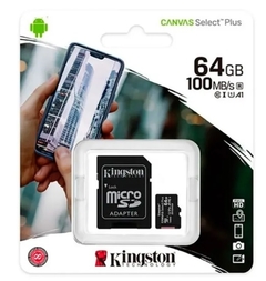 CARTÃO DE MEMORIA 64GB MICROSD XC (C/ LEITOR) (CL.10).