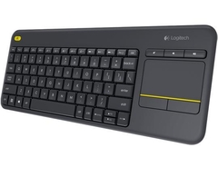 Teclado Sem Fio Logitech K400 Plus com Touchpad, Multimídia, Unifying, ABNT2, Cinza - comprar online