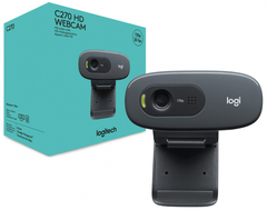 WebCam Logitech C270 HD com 3 MP para Chamadas e Gravações em Vídeo Widescreen 720p - 960-000694