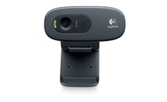 WebCam Logitech C270 HD com 3 MP para Chamadas e Gravações em Vídeo Widescreen 720p - 960-000694 - comprar online