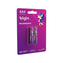 PILHA REC. AAA-1000 MAH (BLISTER C/2) - ELGIN