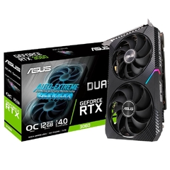 Placa de Vídeo Asus NVIDIA GeForce DUAL RTX3060 O12G V2, LHR, 15 Gbps, 12GB GDDR6, Ray Tracing, DLSS - 90YV0GB2-M0NA10