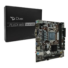 Placa-Mãe Duex DX H110ZG, Intel 6ª E 7ª Geração LGA 1151, DDR4, HDMI, Rede Gigabit