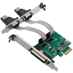 PLACA PCI EXPRESS 2 SERIAL + 1 PARALELA GA128 - MULTILASER