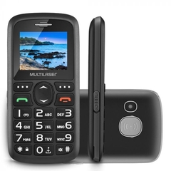 Celular Multilaser Vita, Tela 1.8´, Câmera, Alarme, Botão para Emergência, Lanterna, Dual Chip, Desbloqueado, Preto - P9048