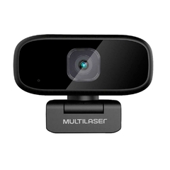 WEBCAM WC052 FULL HD 1080P AUTO FOCUS ROTAÇÃO 360, MICROFONE, USB, PRETO AC052 - MULTILASER