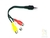 CABLE VIDEO 1 PLUS-ST MACHO (4 PIN) a 3 RCA HEMBRA) 0,20MTS