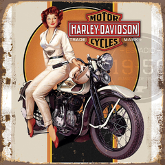 HARLEY DAVIDSON MOTOR CYCLES WOMAN