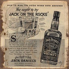 Jack Daniels on the rock