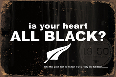 ALL BLACK YOUR HEART 20x30 cm