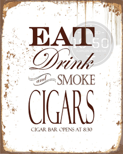 Eat drinks and smoke