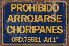 Prohibido arrojar choripanes