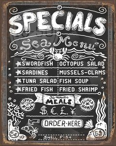 Specials sea menu