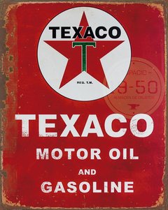 Texaco motor oil and gasoline