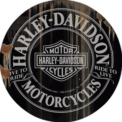Harlet Davidson negra gris
