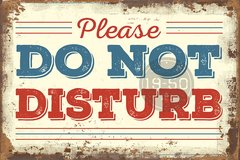 Please Not disturb