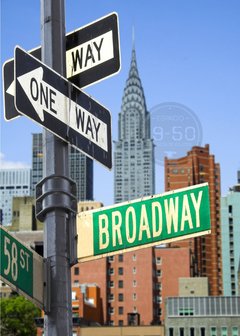 One way Broadway color
