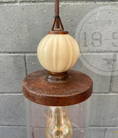 Lámpara Cilindro vidrio cerámica